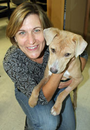 Dr. Isaza with previous HAARTS patient