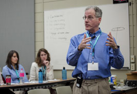 Dr. Barry Kipperman speaks to the audience